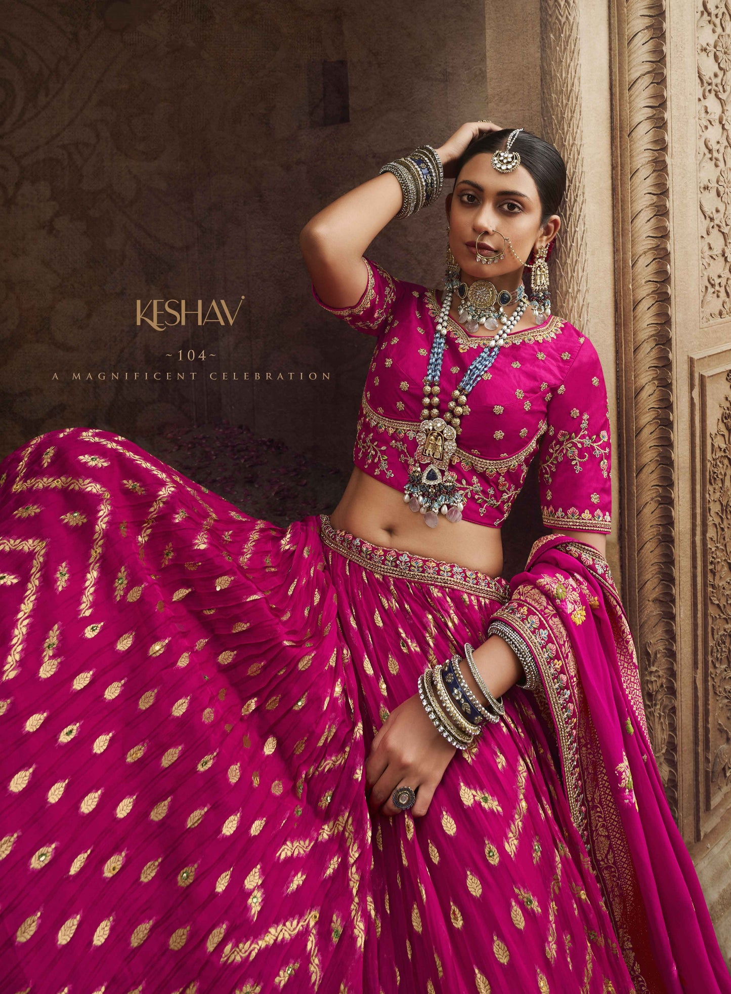 KESHAV VOL -1 BRIDAL WEAR LEHENGA D.NO. 104