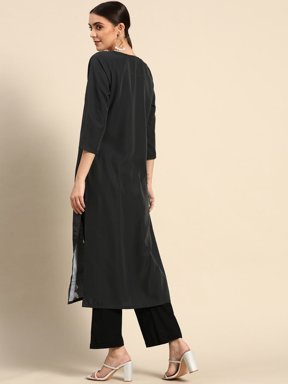 NAINA FESTIVE WEAR POLY CHANDERI KURTI