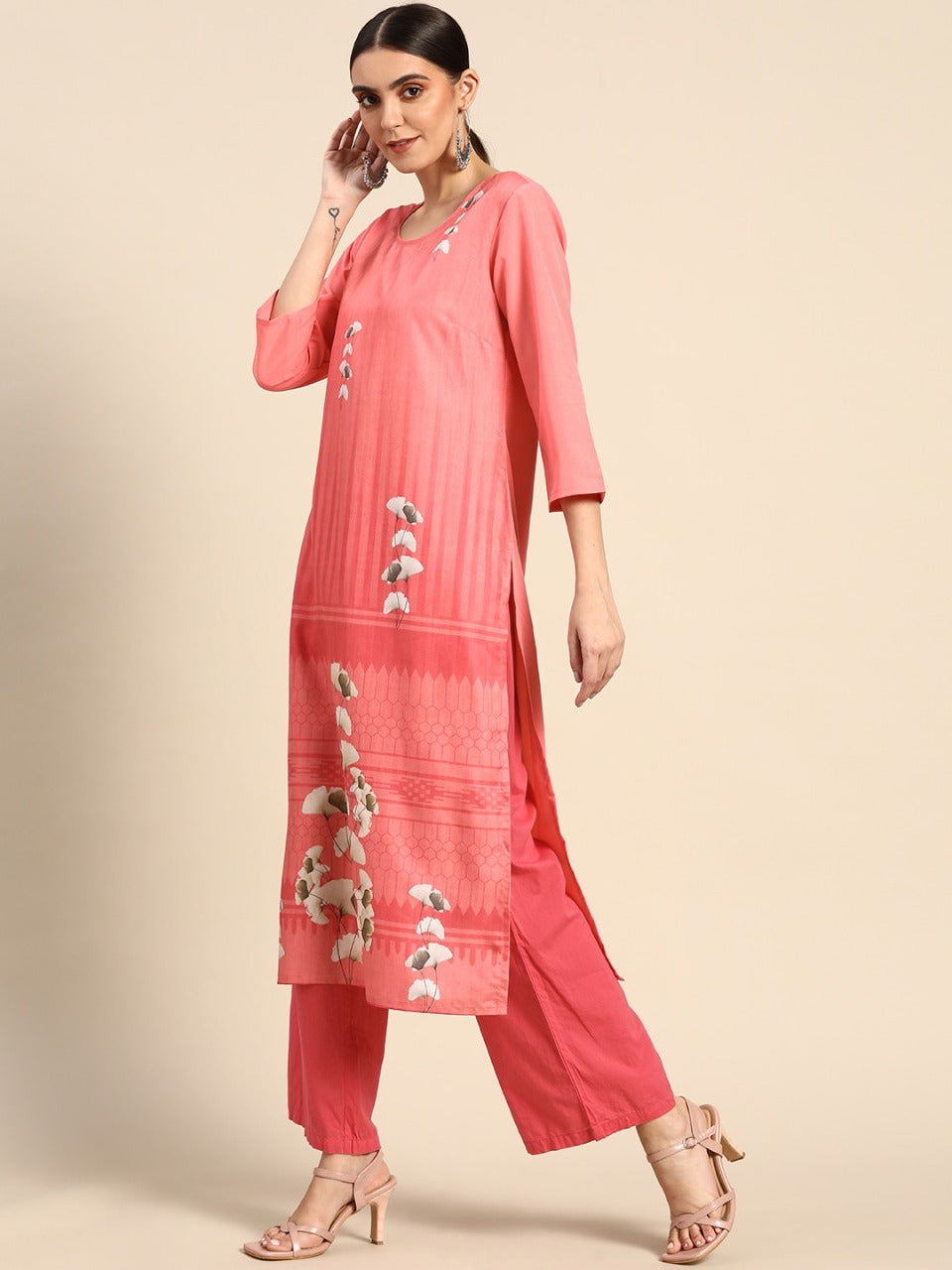 NAINA FESTIVE WEAR POLY CHANDERI KURTI