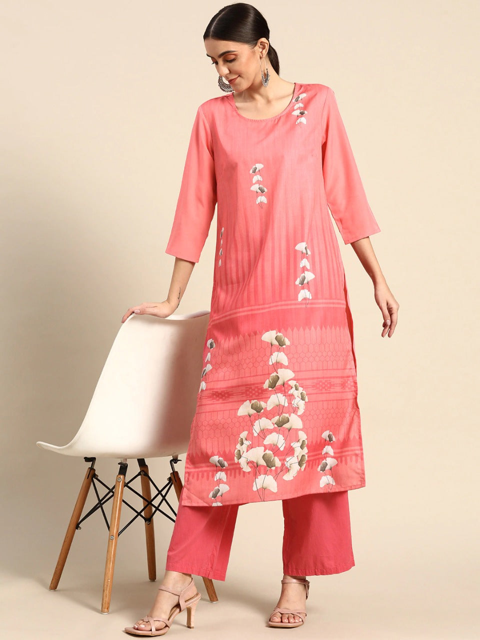 NAINA FESTIVE WEAR POLY CHANDERI KURTI