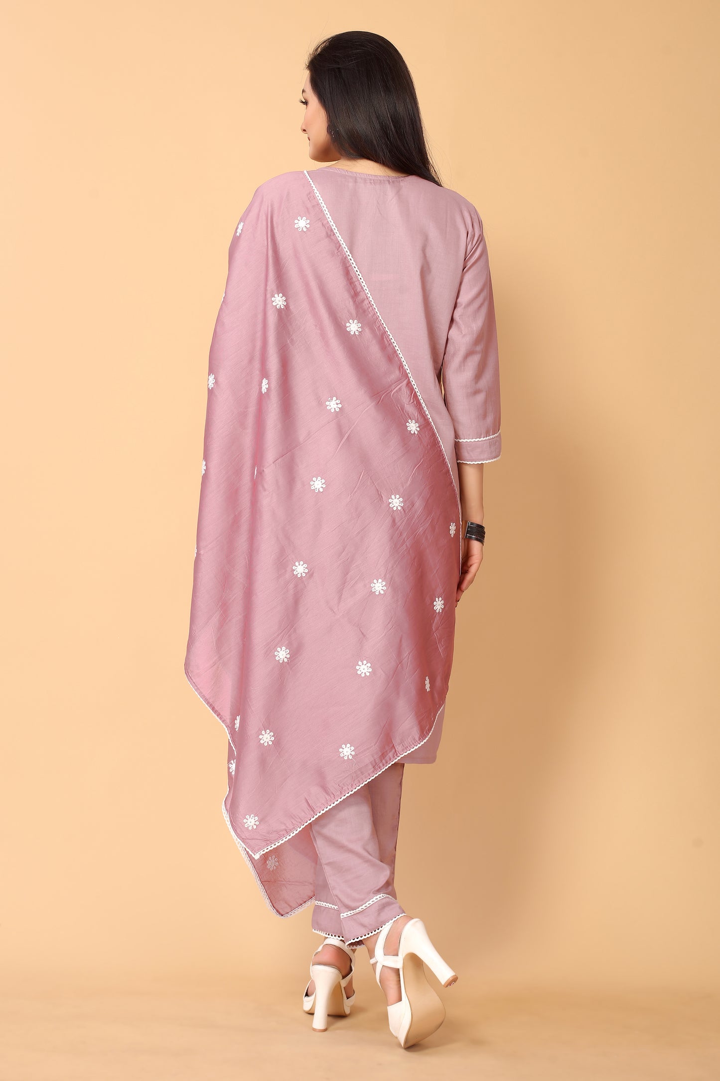 VEENA FESTIVE WEAR SILK BLEND KURTI