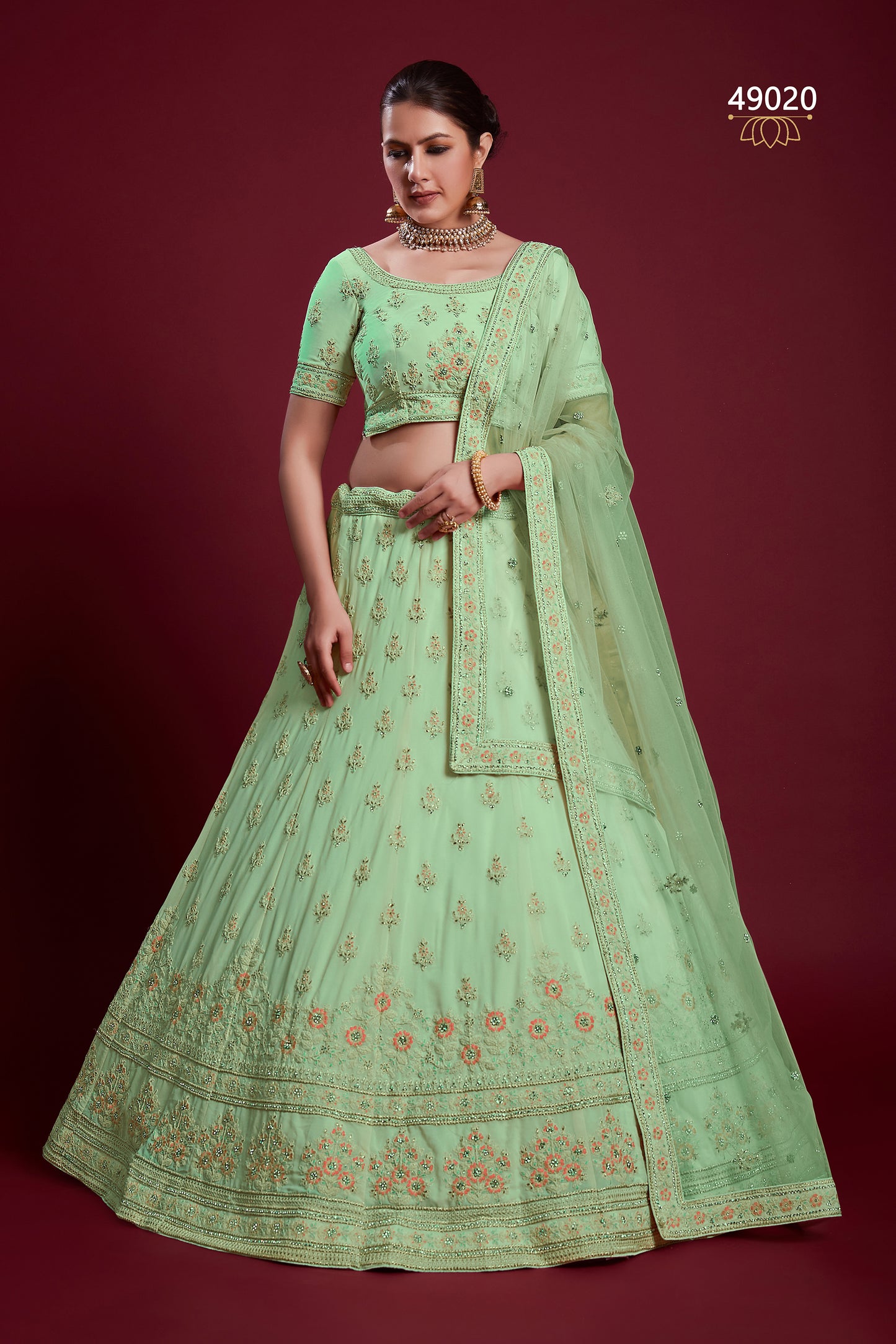 Poshak Vol 6 Designer Occasion Wear Lehenga D.No 49020