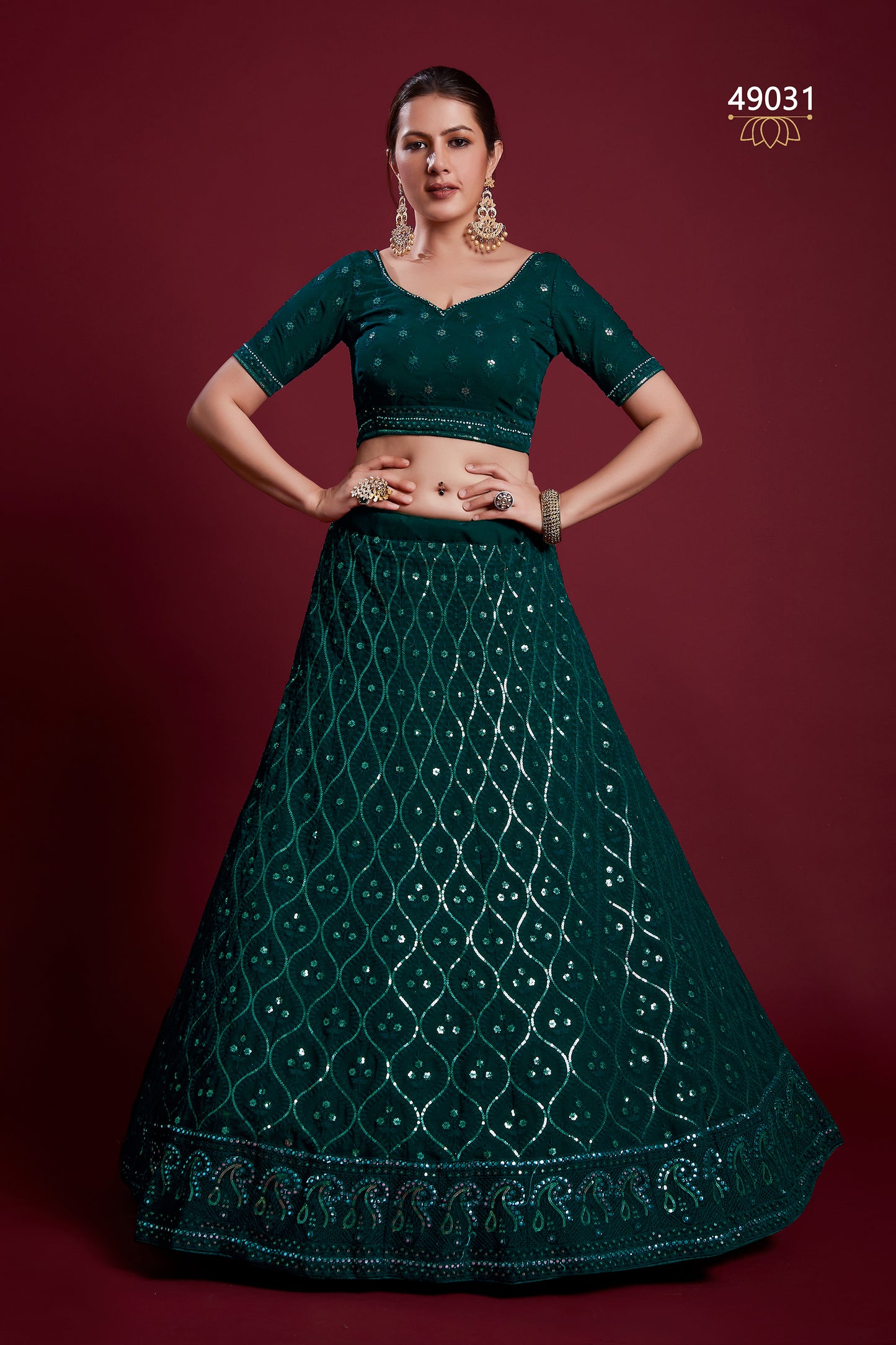 Poshak Vol 6 Designer Occasion Wear Lehenga D.No 49031