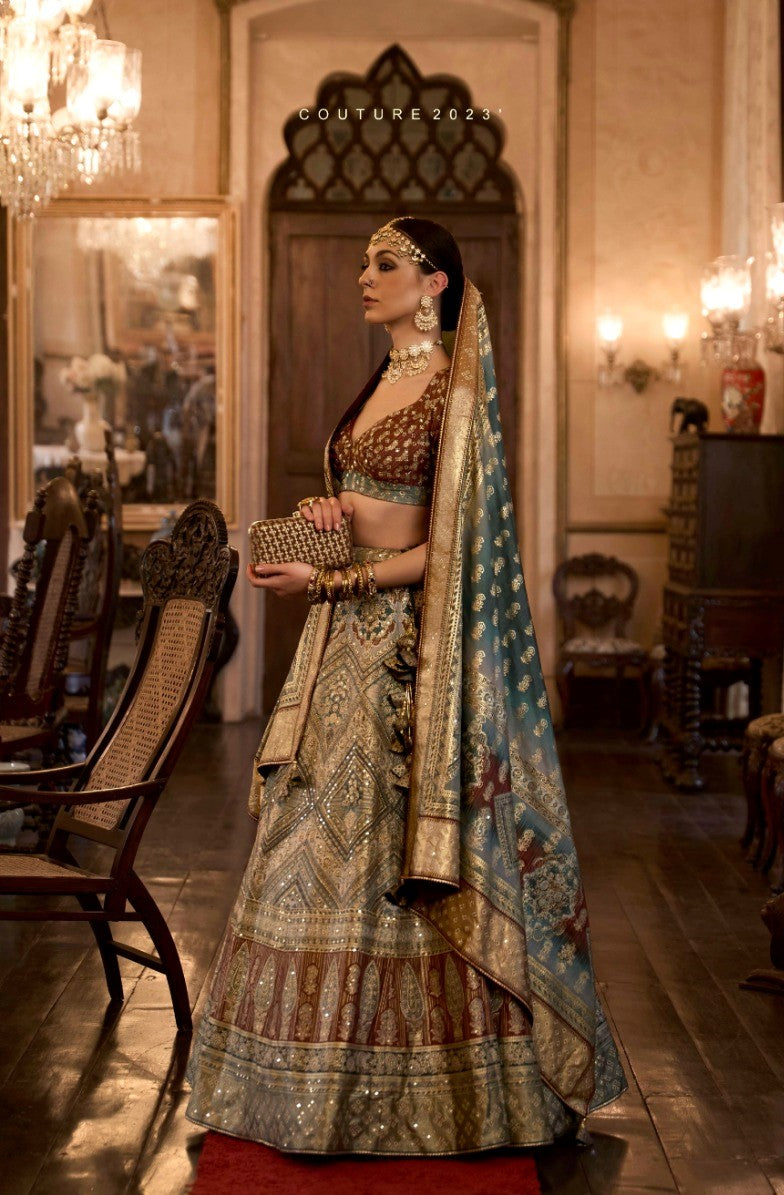 TAJ-MAHAL DESIGNER WEAR LEHENGA D.NO. RRC-1155