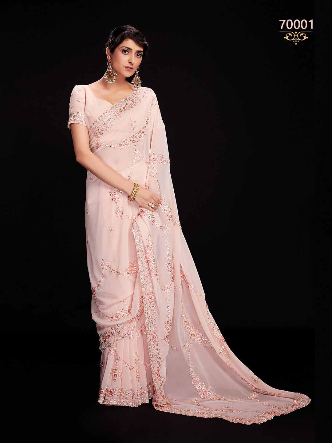 Swarna Vol 6 Designer Fancy Wear Saree D.No 70001
