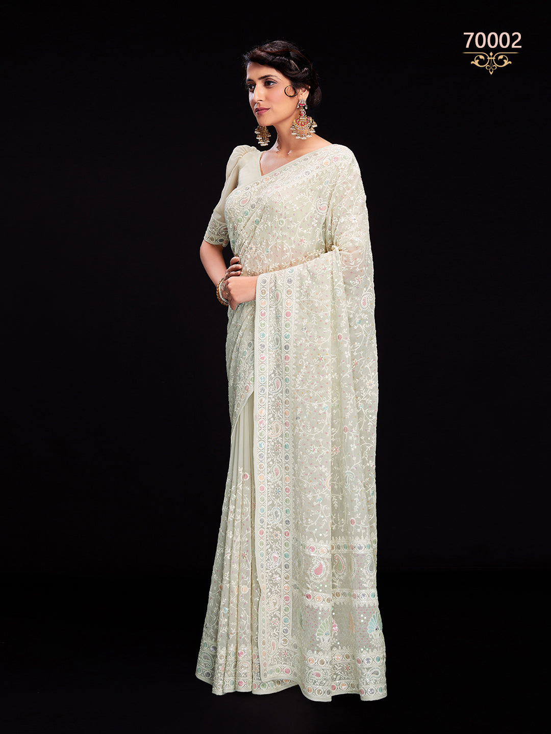 Swarna Vol 6 Designer Fancy Wear Saree D.No 70002