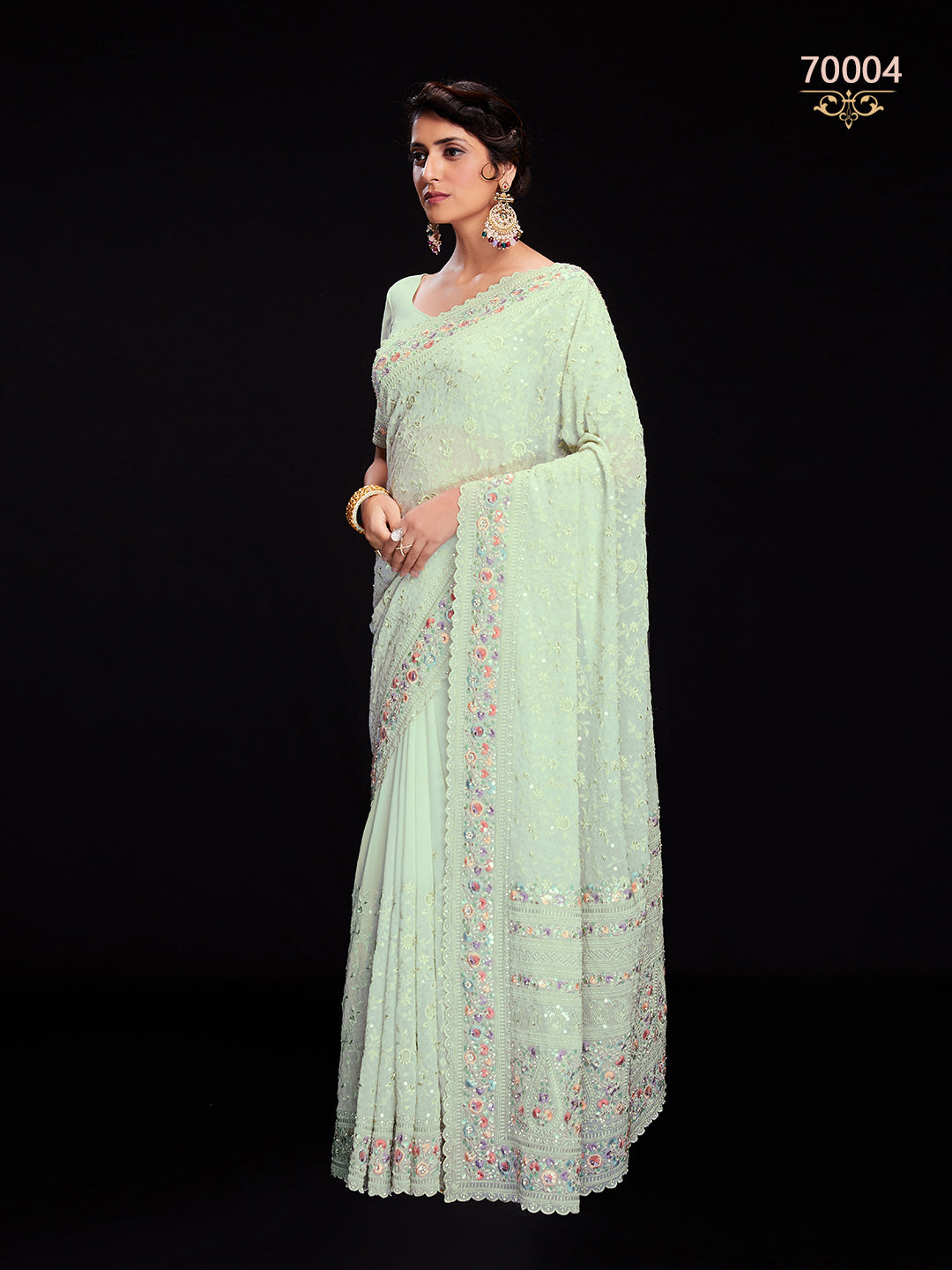 Swarna Vol 6 Designer Fancy Wear Saree D.No 70004