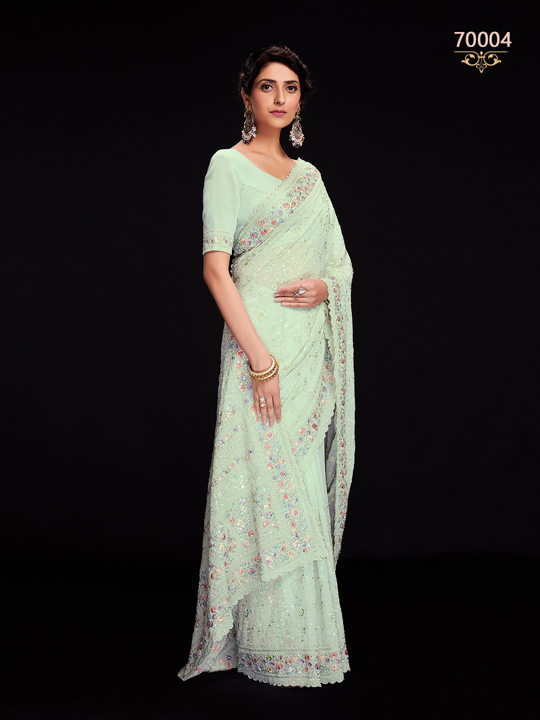 Swarna Vol 6 Designer Fancy Wear Saree D.No 70004