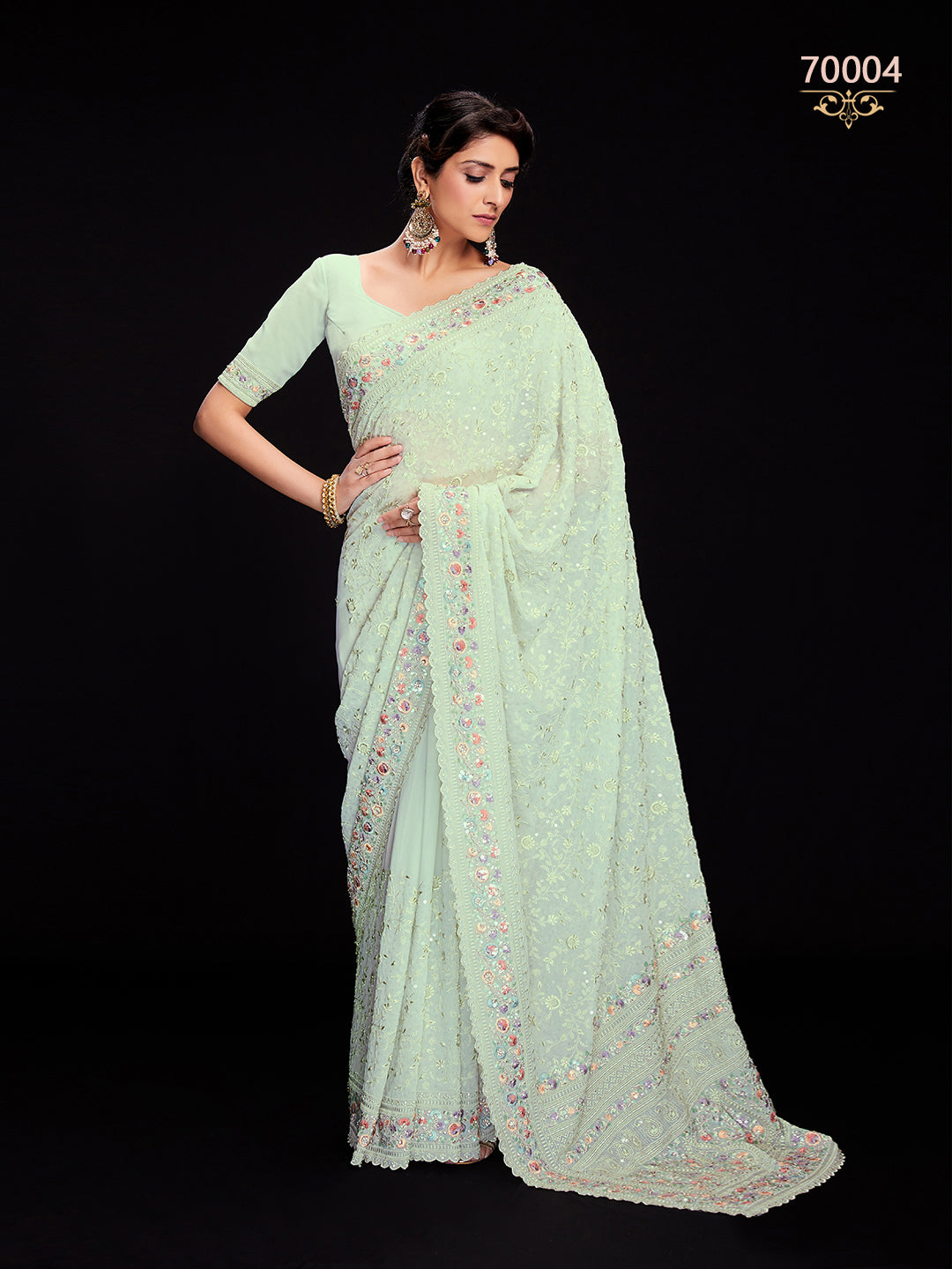 Swarna Vol 6 Designer Fancy Wear Saree D.No 70004