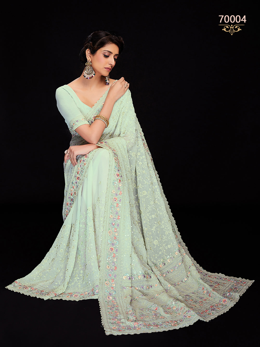 Swarna Vol 6 Designer Fancy Wear Saree D.No 70004