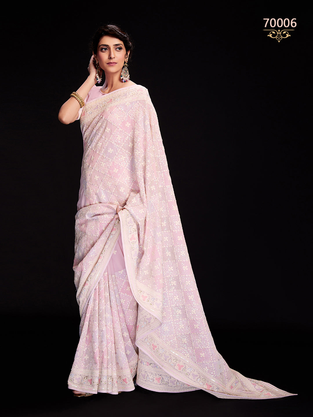 Swarna Vol 6 Designer Fancy Wear Saree D.No 70006