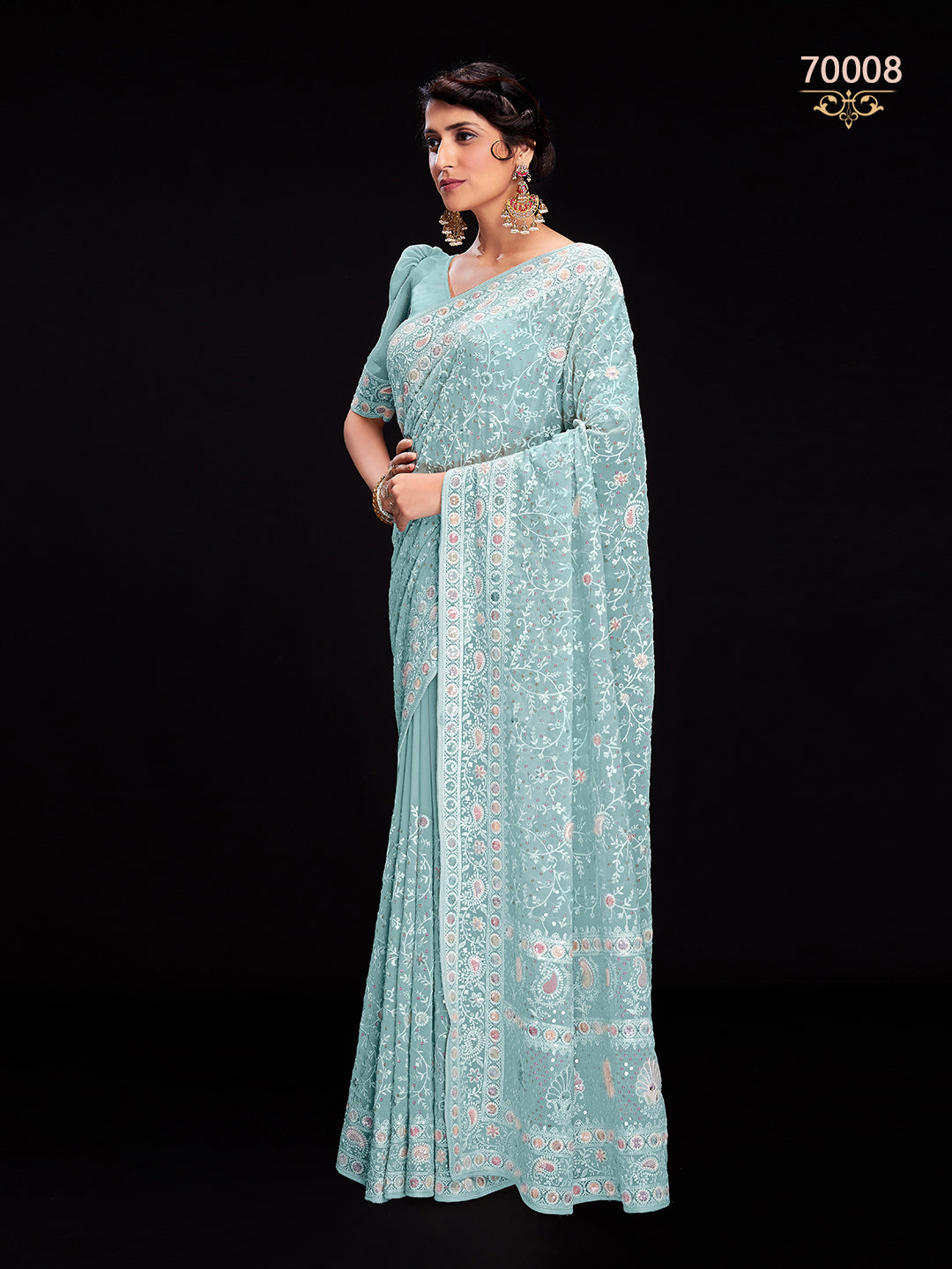 Swarna Vol 6 Designer Fancy Wear Saree D.No 70008