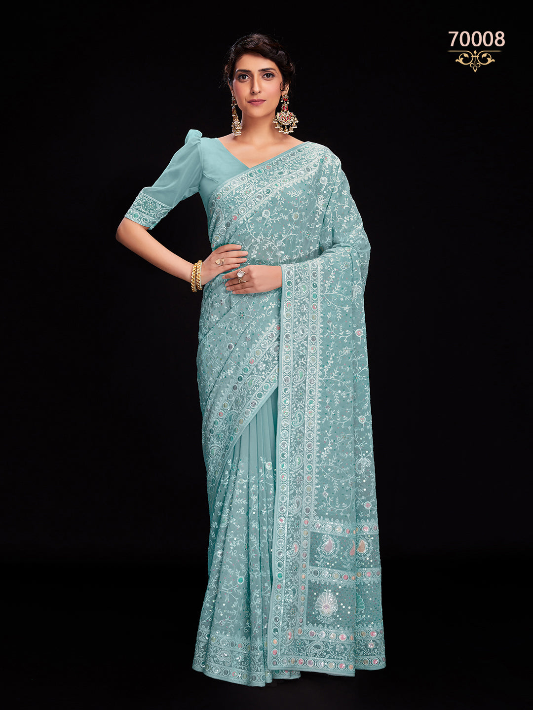 Swarna Vol 6 Designer Fancy Wear Saree D.No 70008