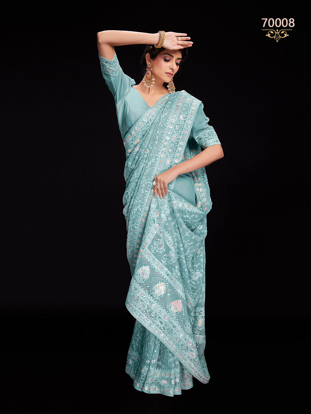 Swarna Vol 6 Designer Fancy Wear Saree D.No 70008