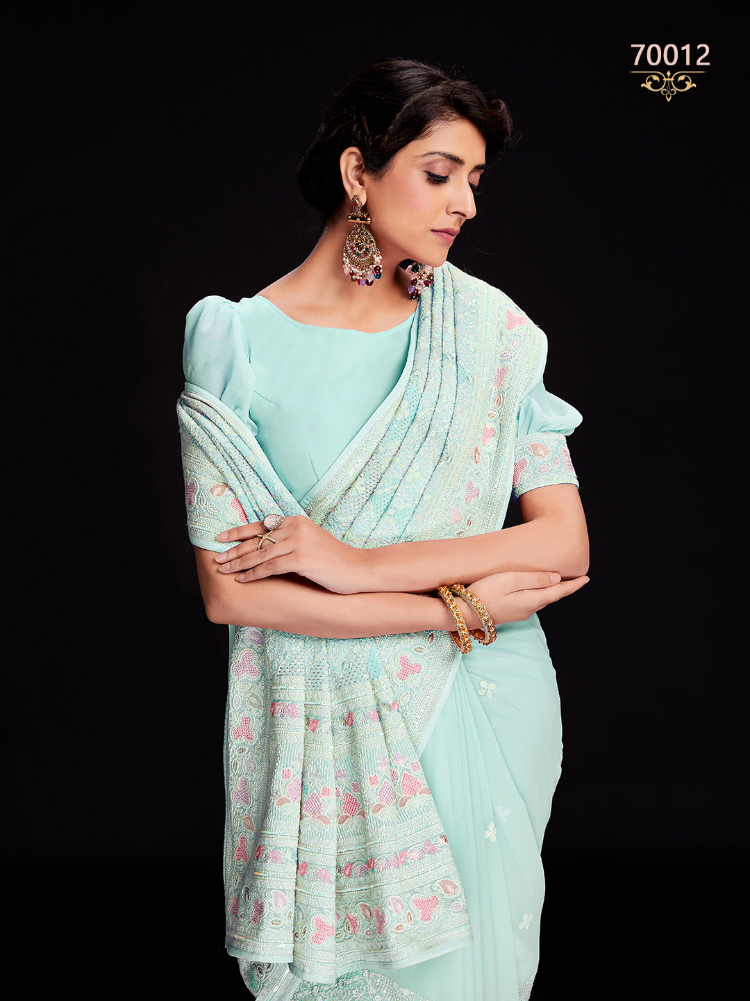 Swarna Vol 6 Designer Fancy Wear Saree D.No 70012