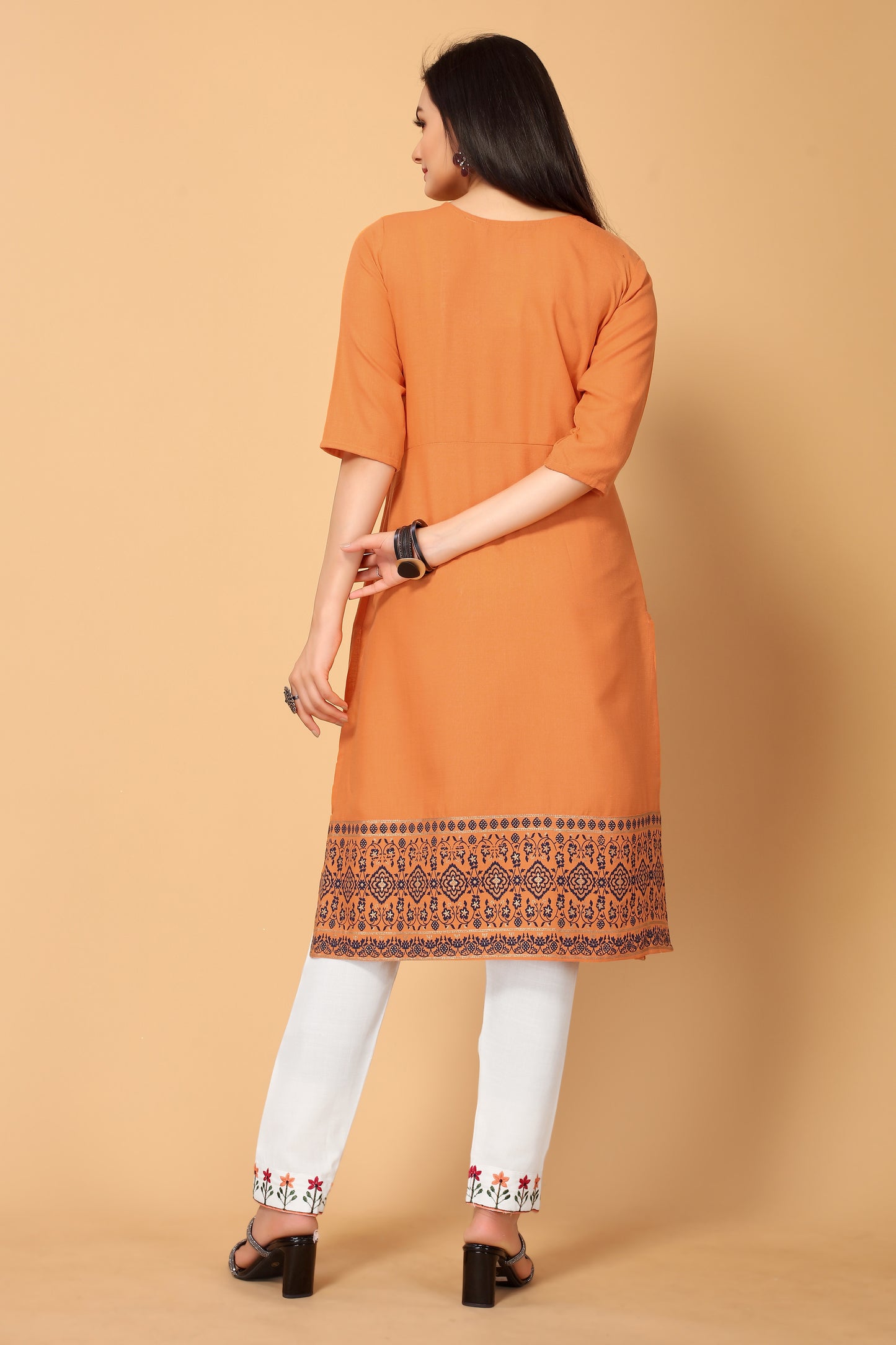NEHA FESTIVE WEAR KURTI-BOTTOM SET