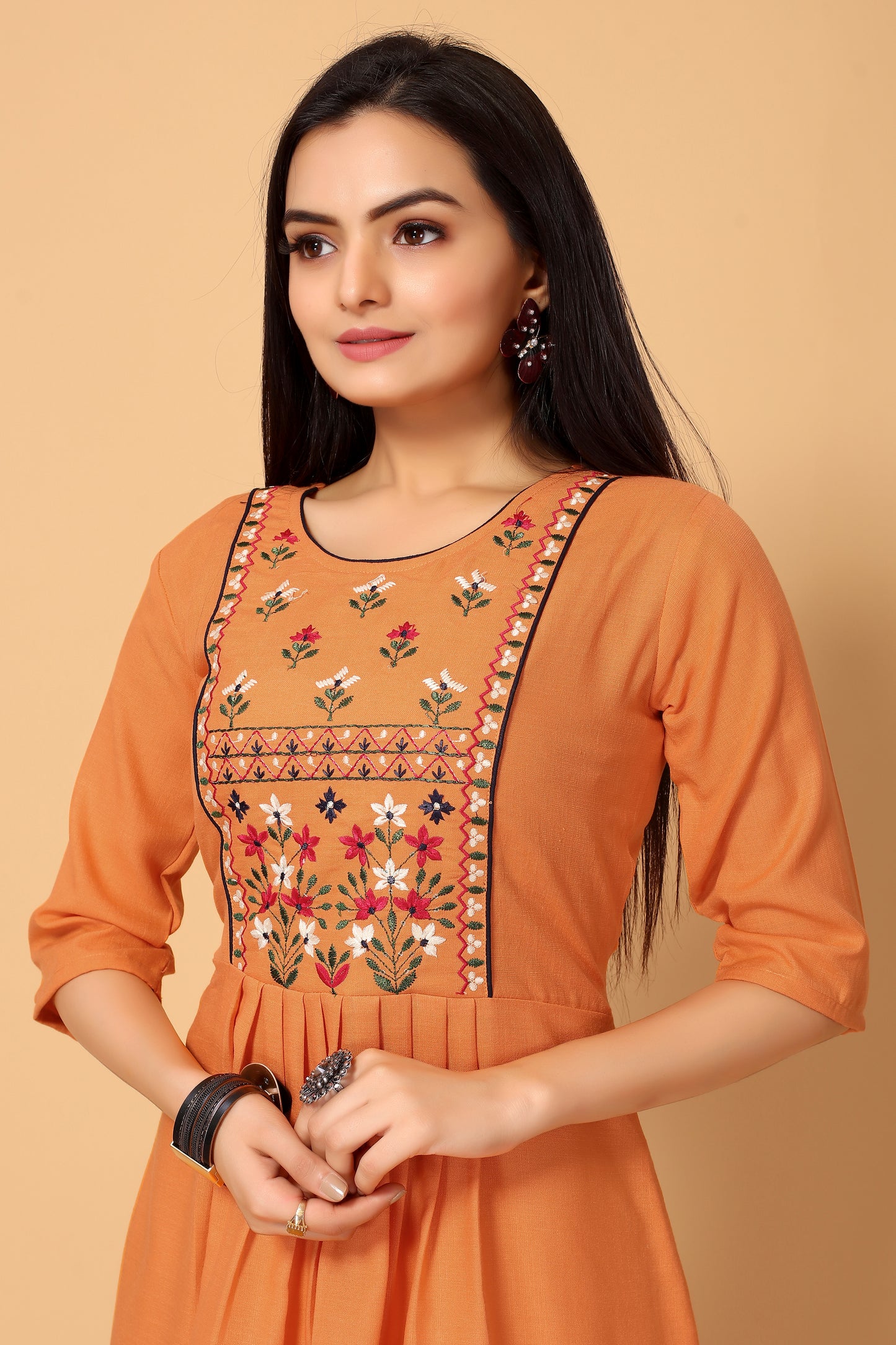 NEHA FESTIVE WEAR KURTI-BOTTOM SET