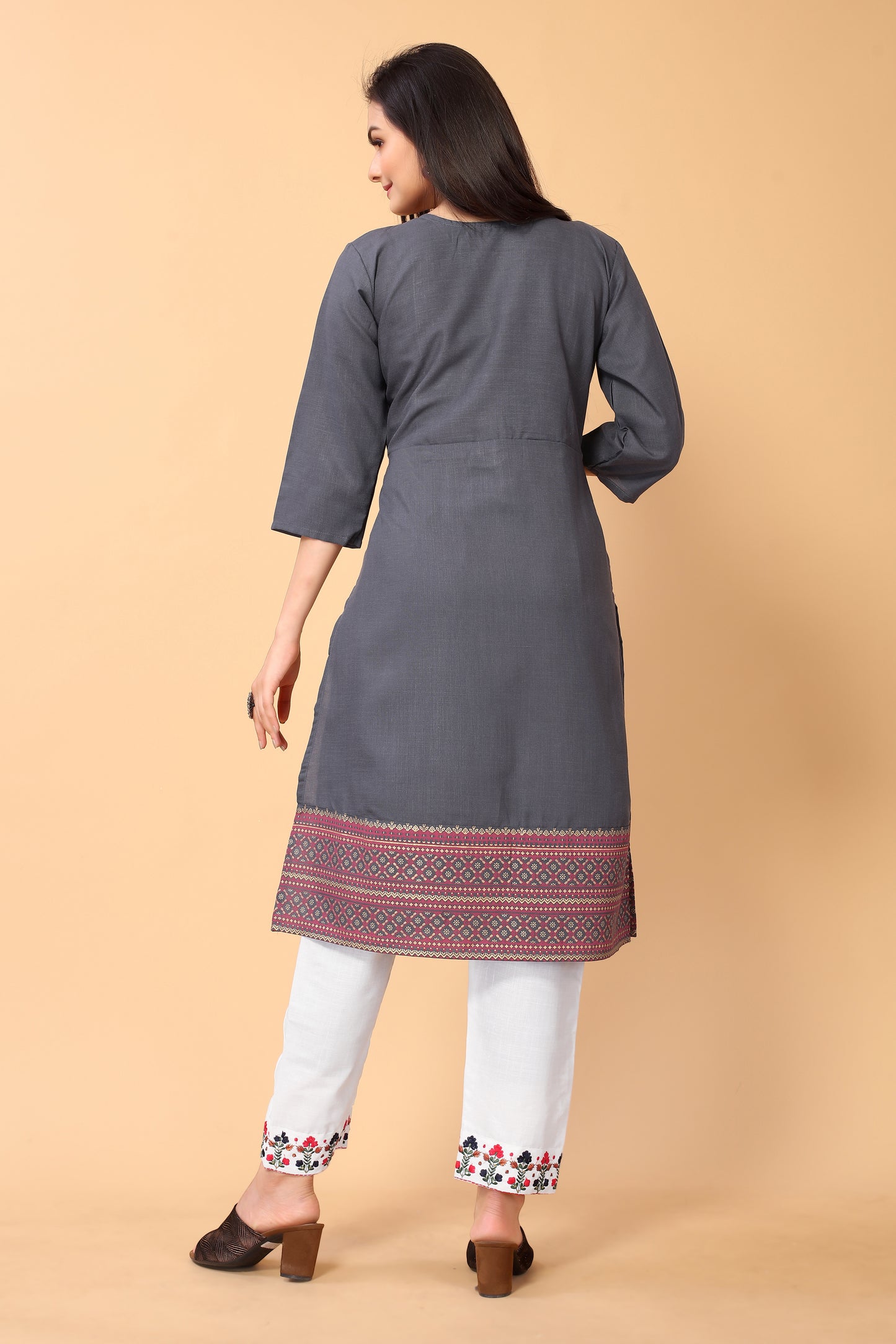 NEHA FESTIVE WEAR KURTI-BOTTOM SET
