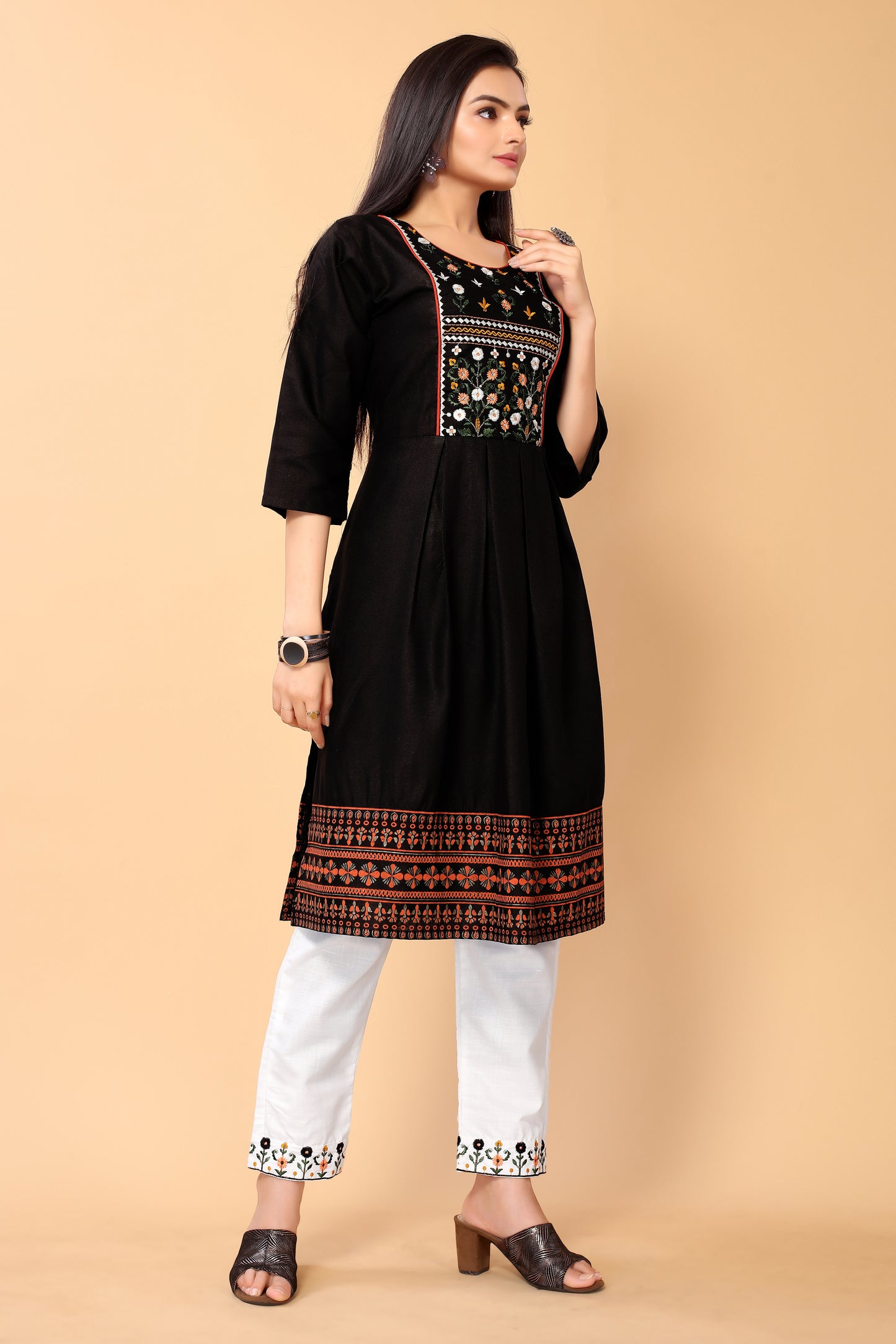 NEHA FESTIVE WEAR KURTI-BOTTOM SET