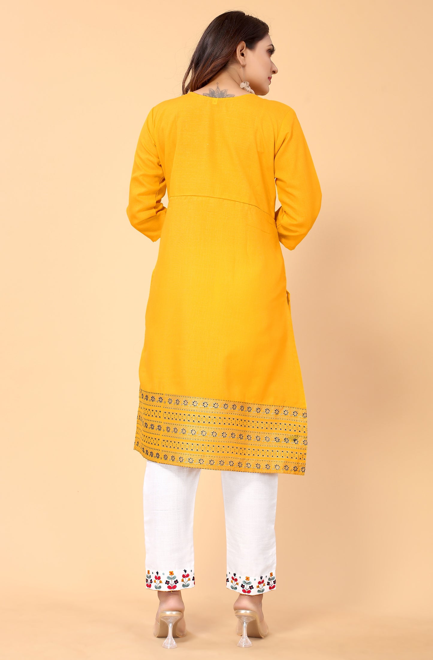 NEHA FESTIVE WEAR KURTI-BOTTOM SET