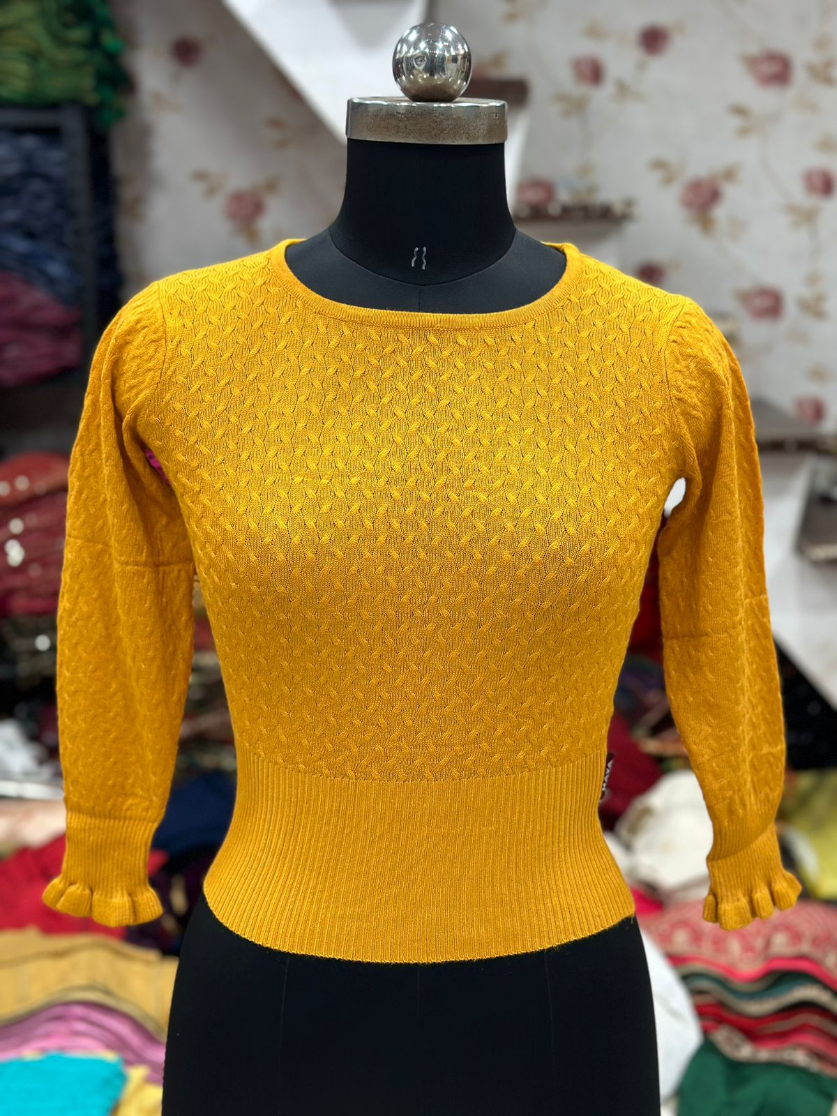 Designer 2025 woolen blouse