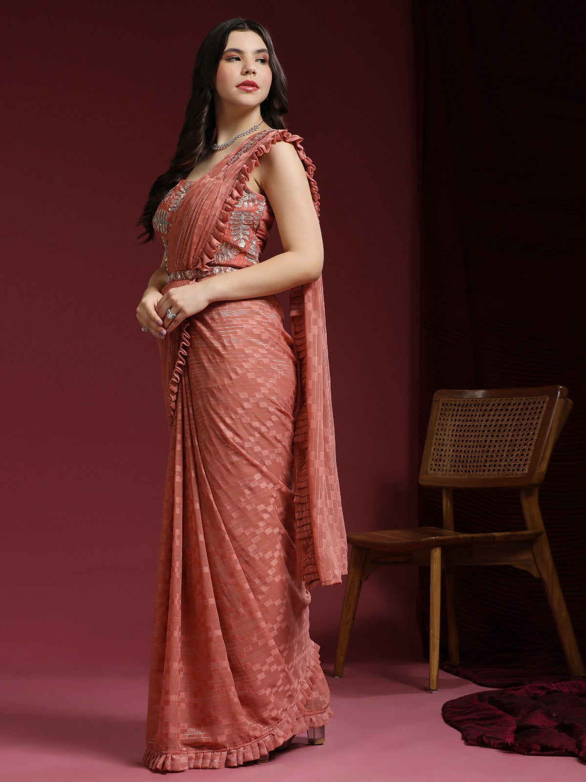 One-Minute Bollywood Ready To Wear Saree