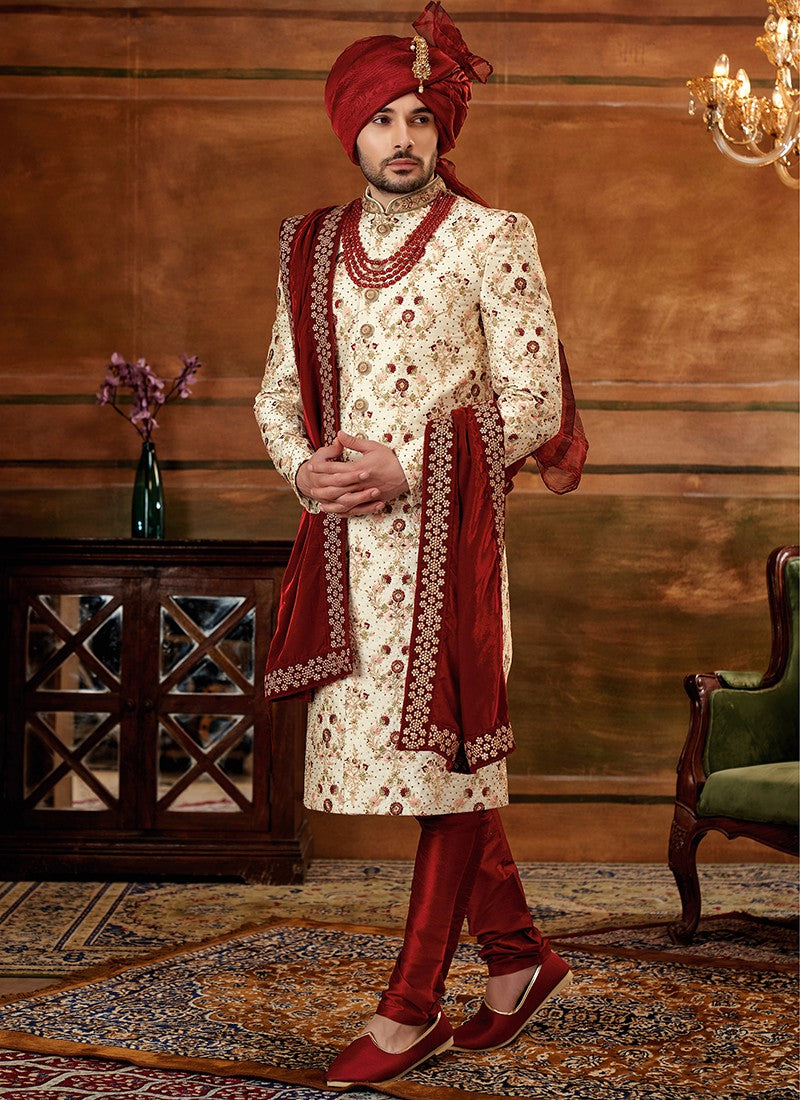 Colour sherwani clearance