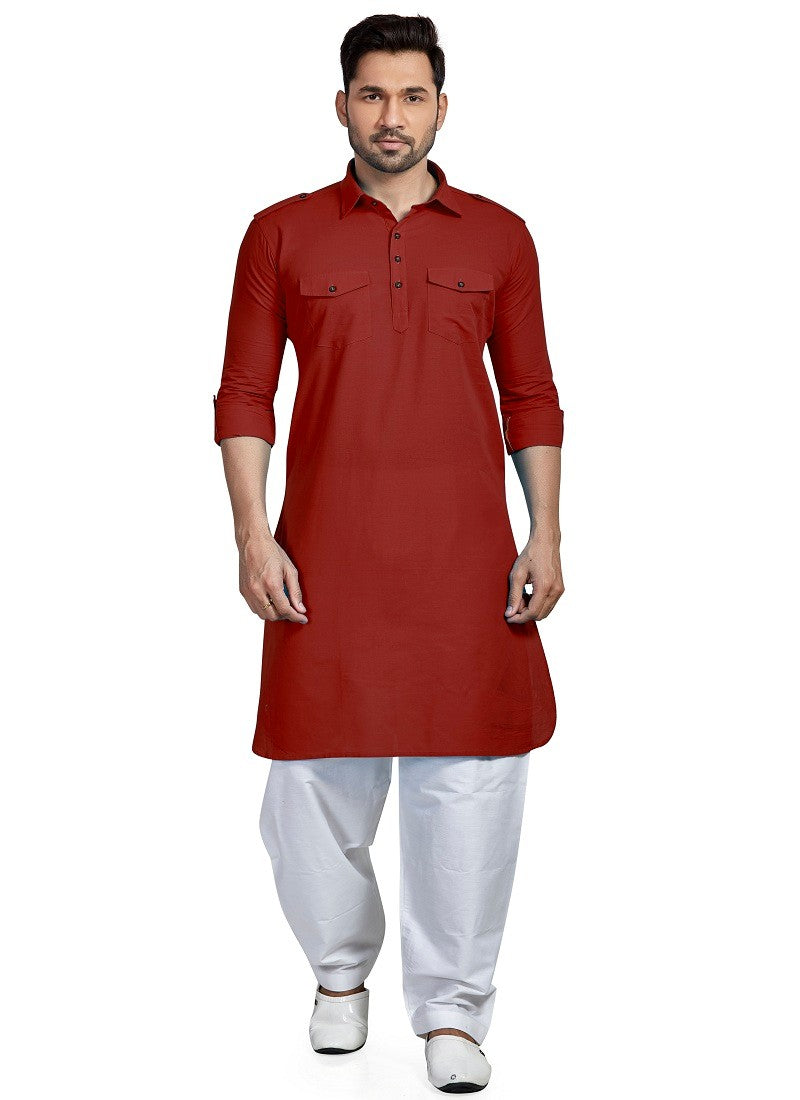 Maroon Colour RFSP 0001 Kurta Pajama