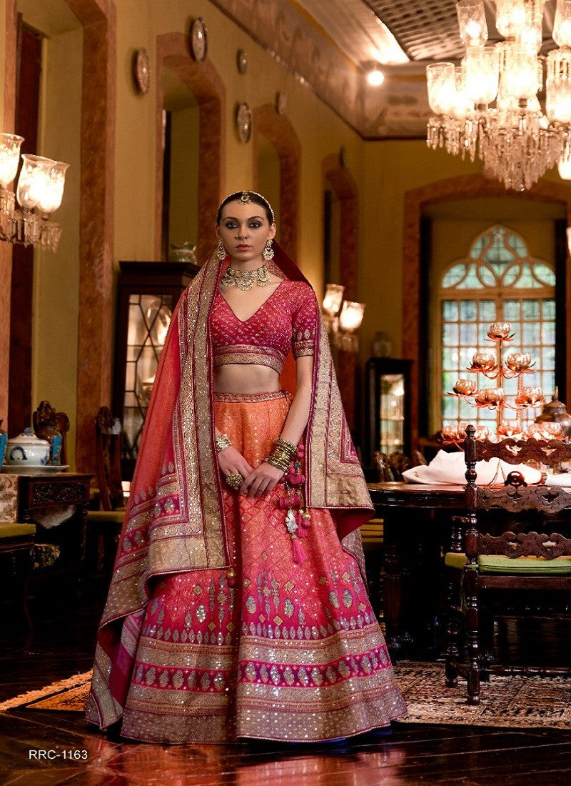 Shishmahal Designer Bridal Lehenga Choli D.No. 1163