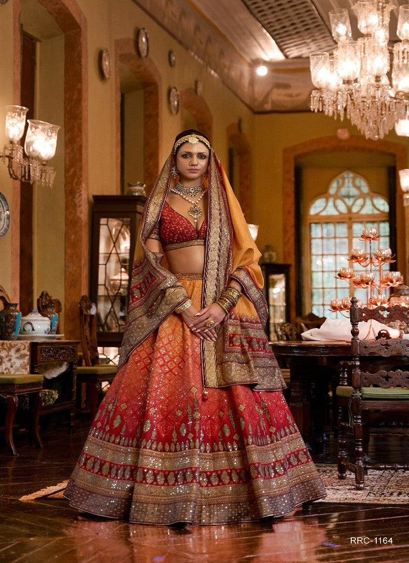 Shishmahal Designer Bridal Lehenga Choli D.No. 1164