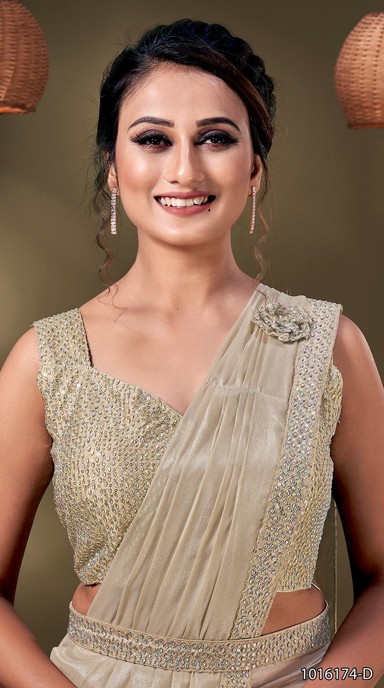 FANCY READYMADE SAREE D.NO 1016174