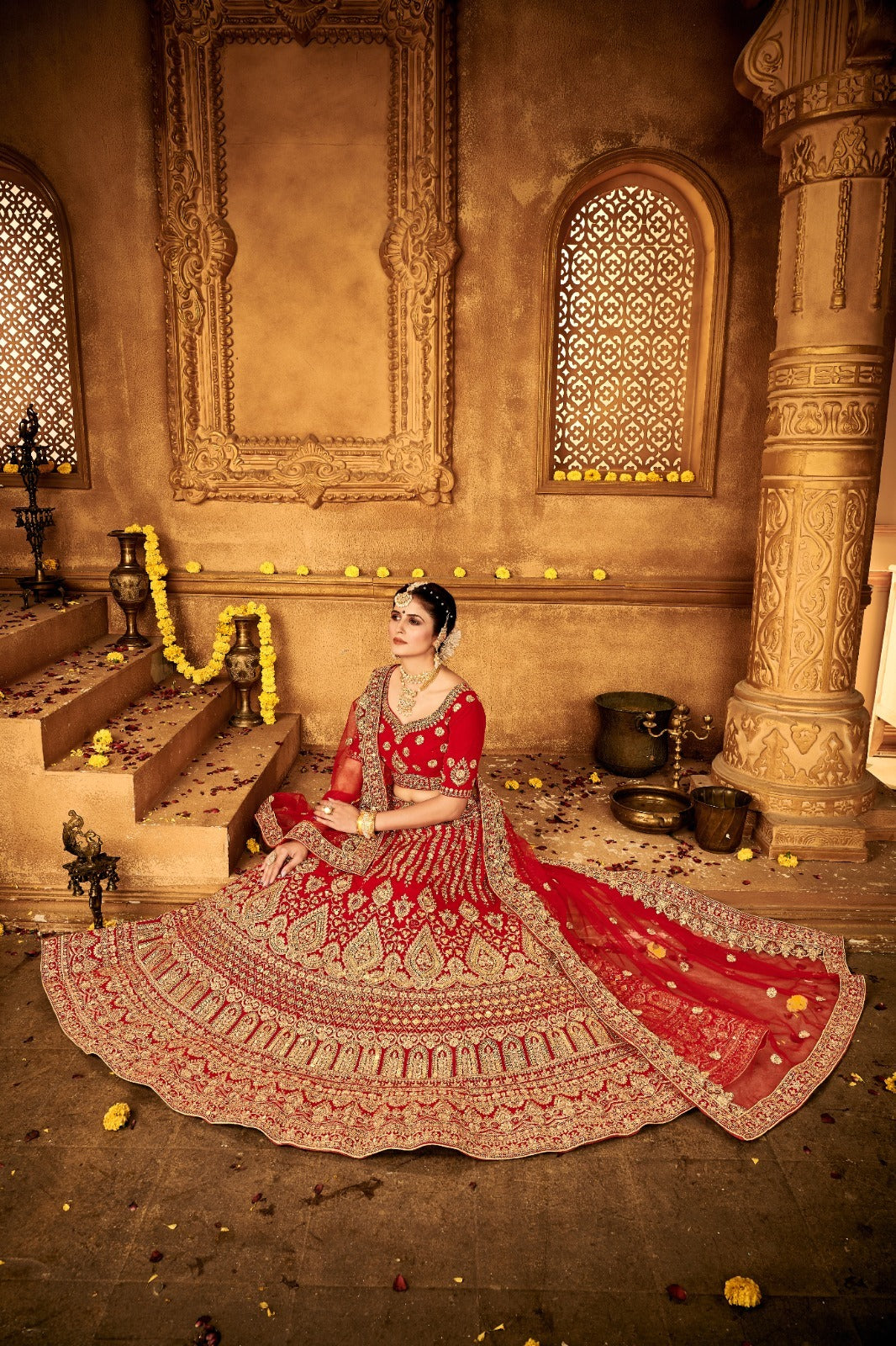 Designer Bridal Wear Lehenga Choli D.No 1750