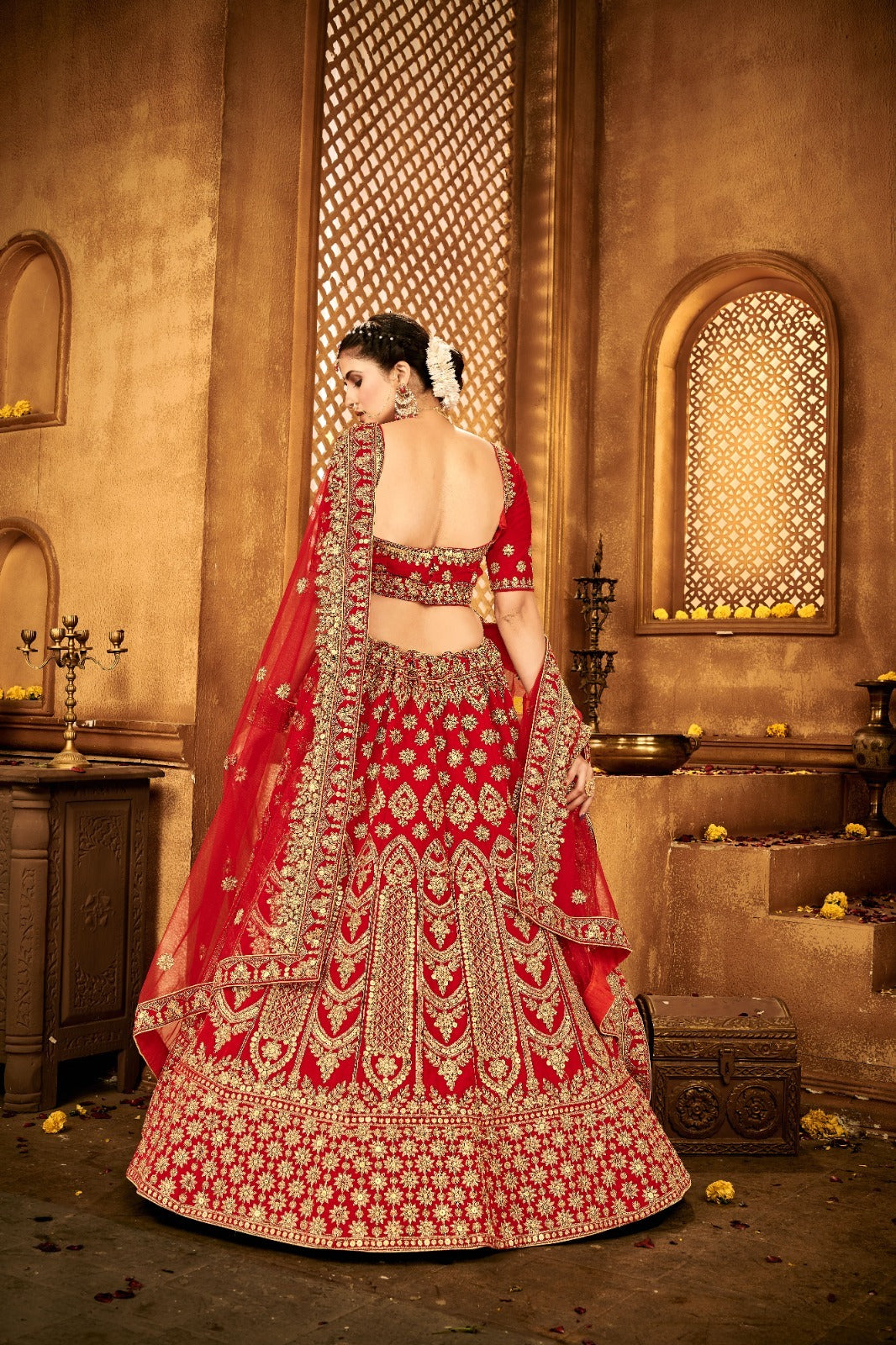 Designer Bridal Wear Lehenga Choli D.No 1750