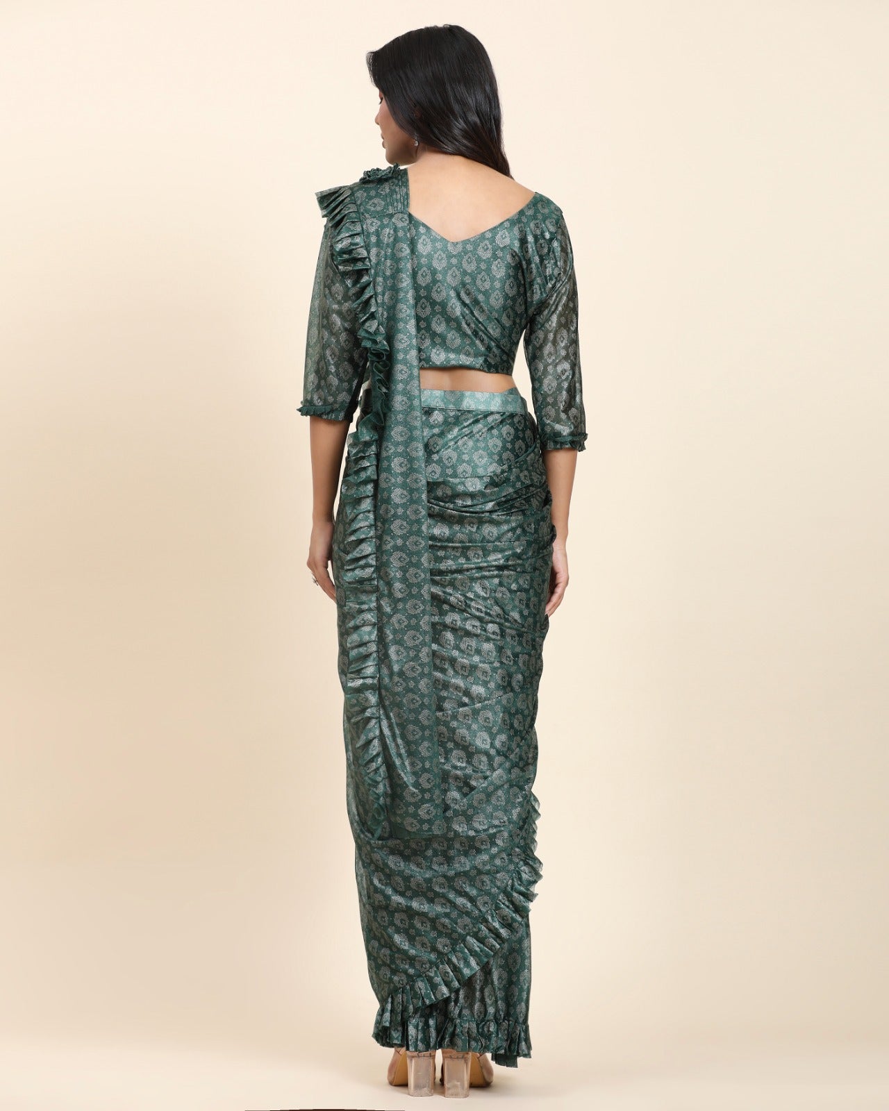 FANCY READYMADE SAREE D.NO 101012