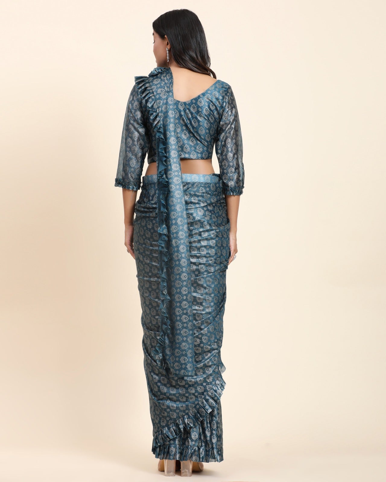 FANCY READYMADE SAREE D.NO 101012