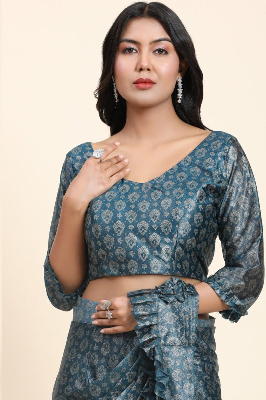 FANCY READYMADE SAREE D.NO 101012