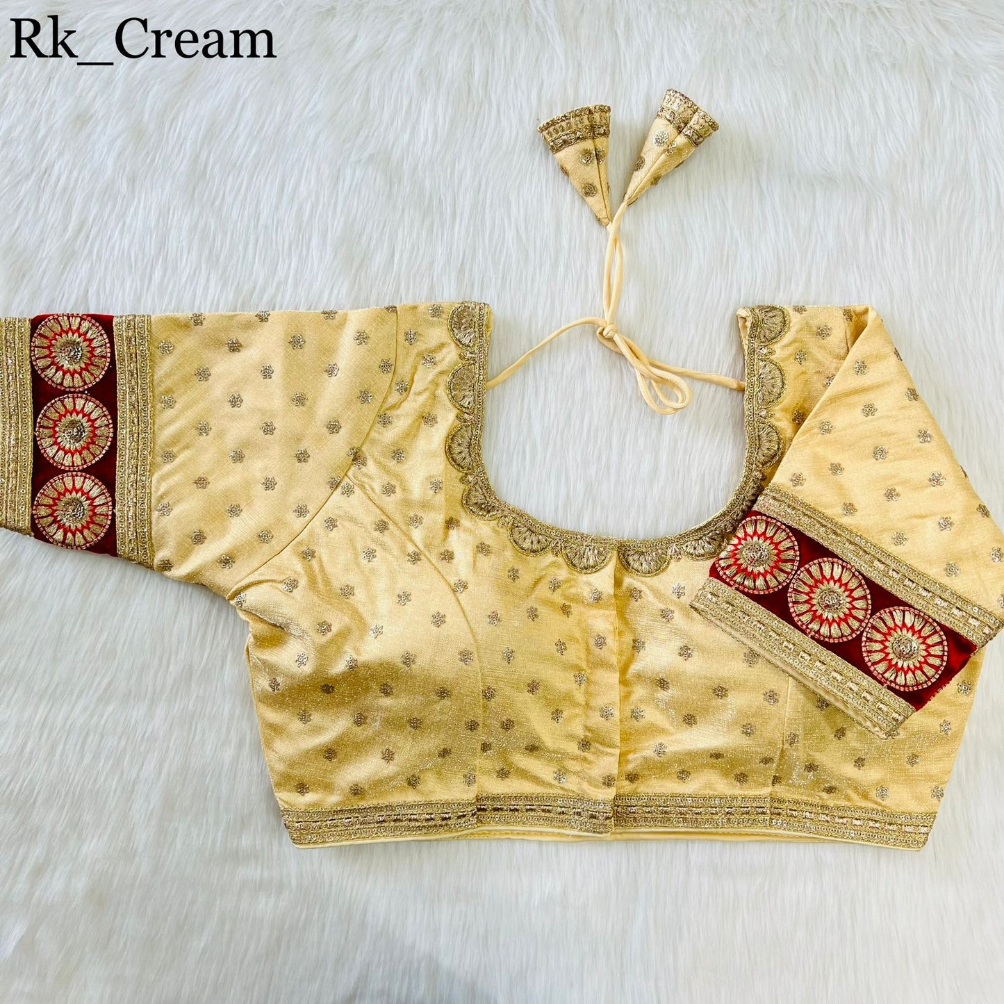 New Heavy Emboss Work Blouse
