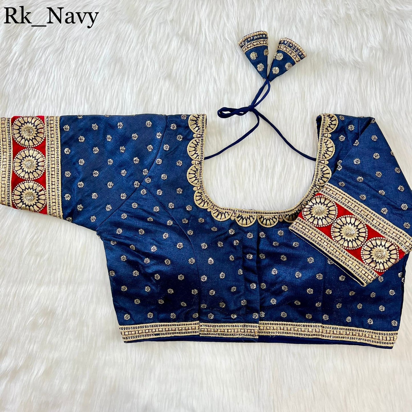 New Heavy Emboss Work Blouse