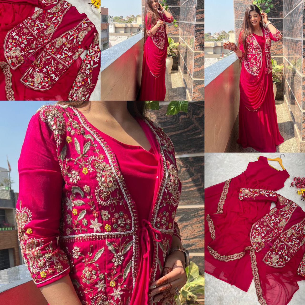 Exclusive Party Wear Designer Gown D.No-8053