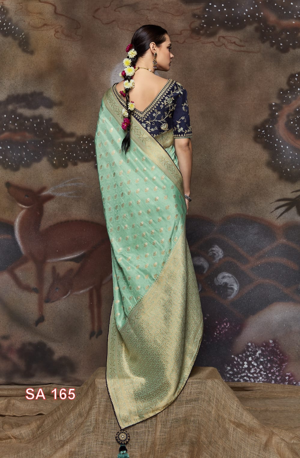 Morni Wedding Wear Saree D.No SA-165