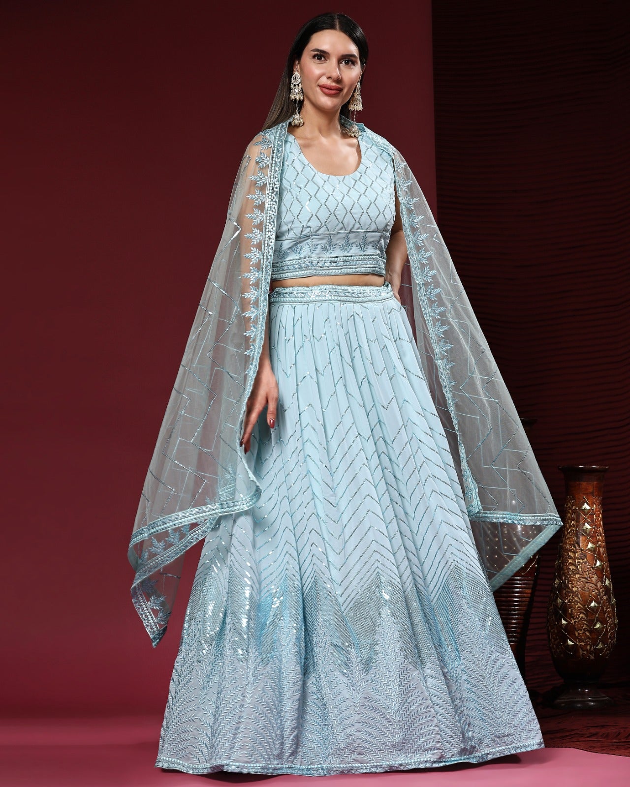 READYMADE CROP TOP LEHENGA D.NO C1955