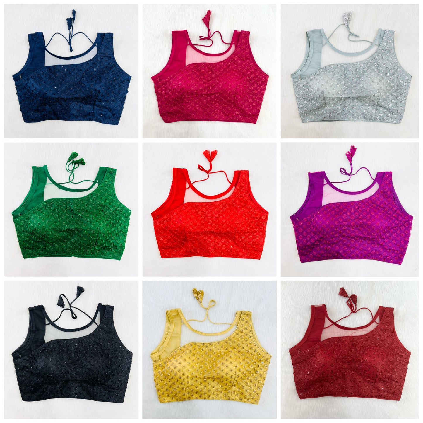 PARTY WEAR NET BLOUSE