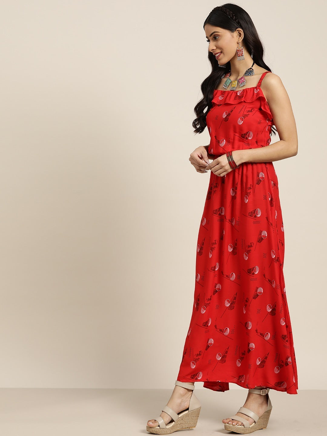 PARI FESTIVE WEAR SLUB COTTON KURTI