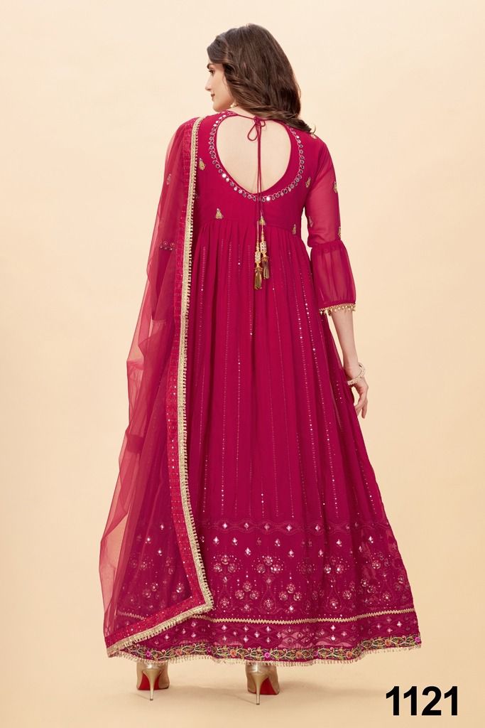 NAZNEEN FLORENCE DESIGNER OCCASION WEAR LEHENGA D.NO 1121