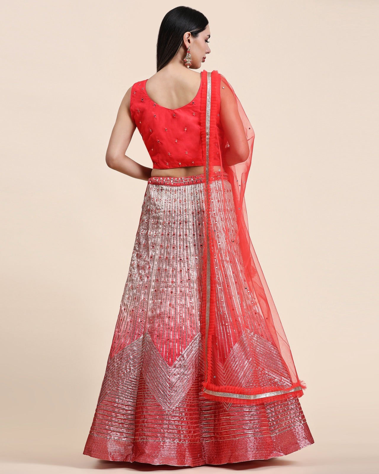 READYMADE CROP TOP DESIGNER LEHENGA D.NO 2040