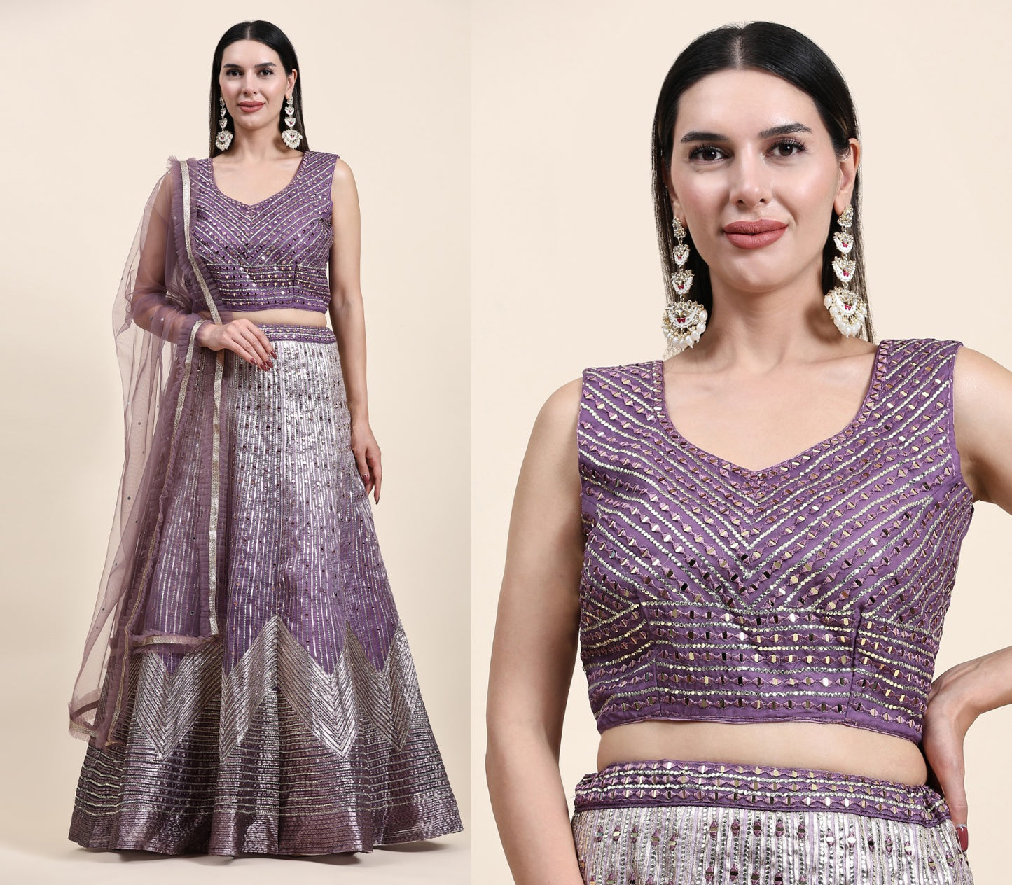 READYMADE CROP TOP DESIGNER LEHENGA D.NO 2040