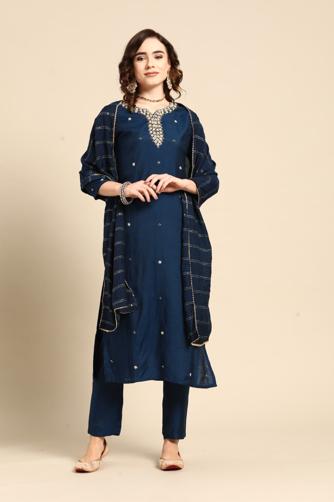 DISHA FESTIVE WEAR KURTI SET D.NO. 46063
