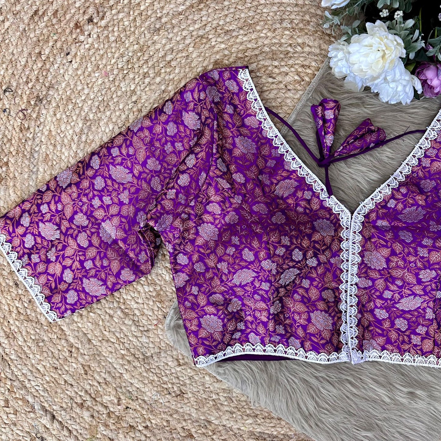 Fancy Banarasi Silk Blouse