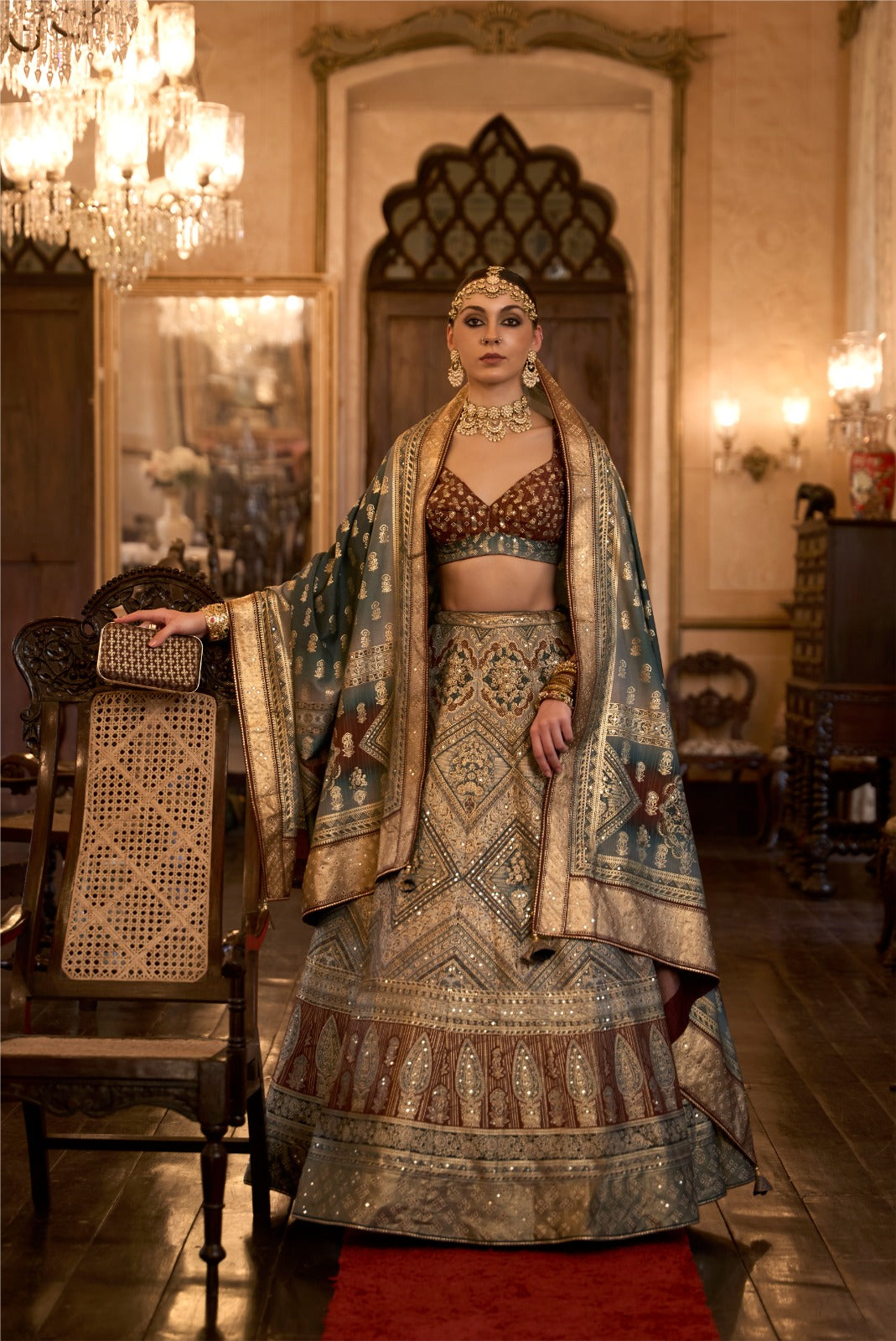 TAJ-MAHAL DESIGNER WEAR LEHENGA D.NO. RRC-1155