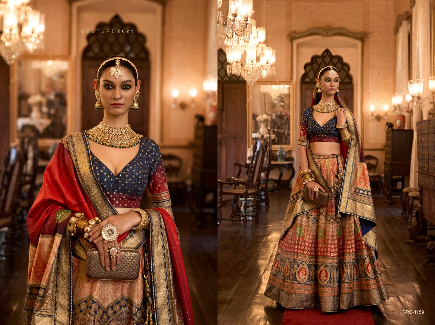 TAJ-MAHAL DESIGNER WEAR LEHENGA D.NO. RRC-1159
